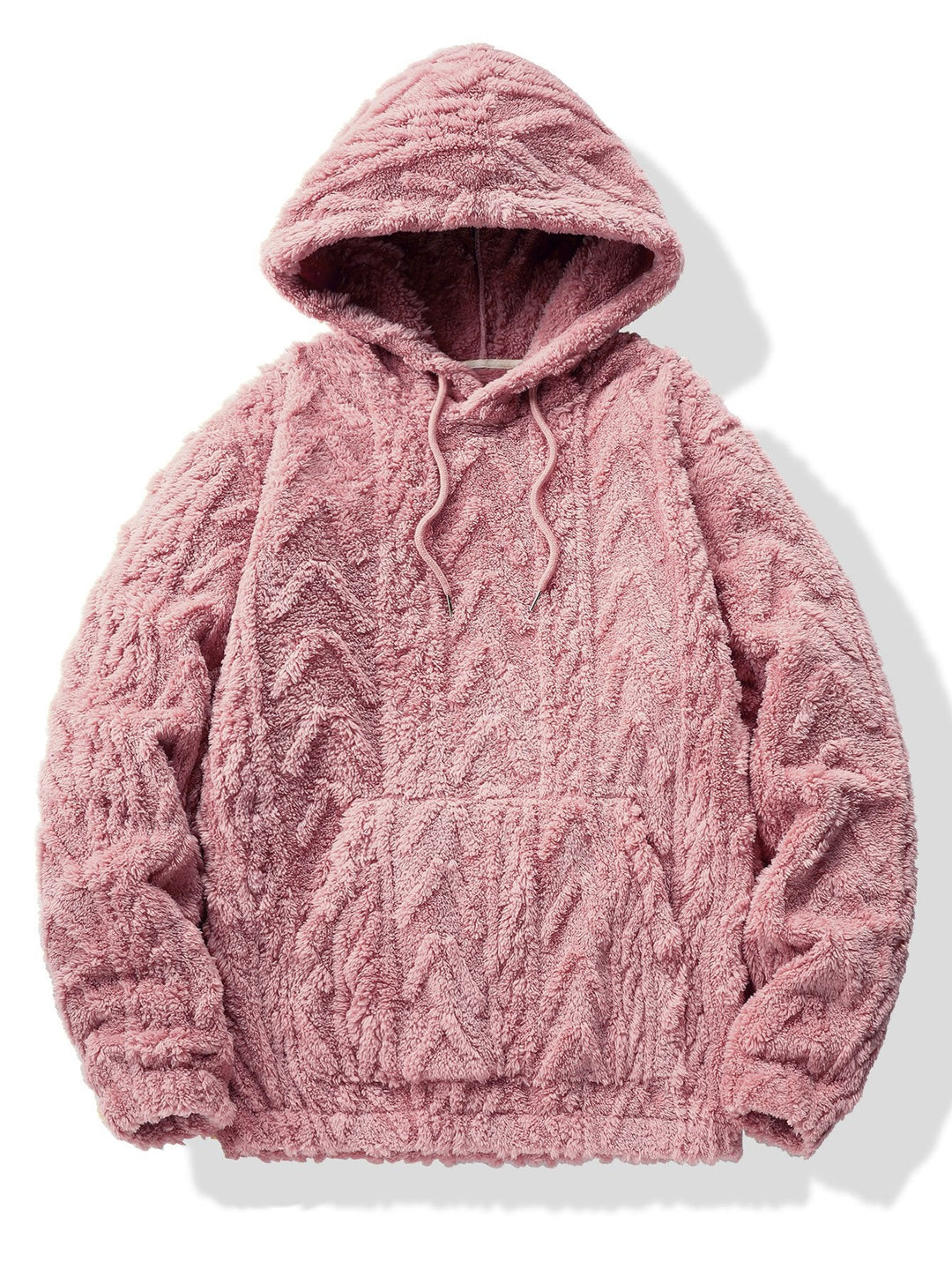 Geometrische Jacquard Teddy Hoodie & Joggingbroek