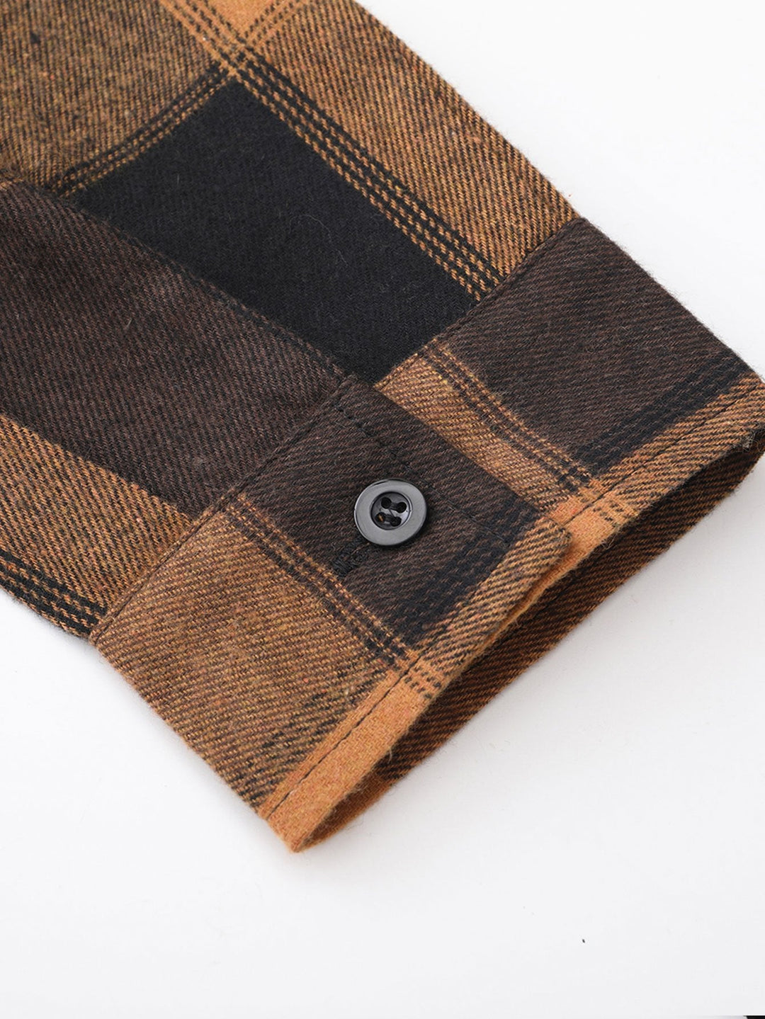 Geruite Corduroy Paneel Shirt