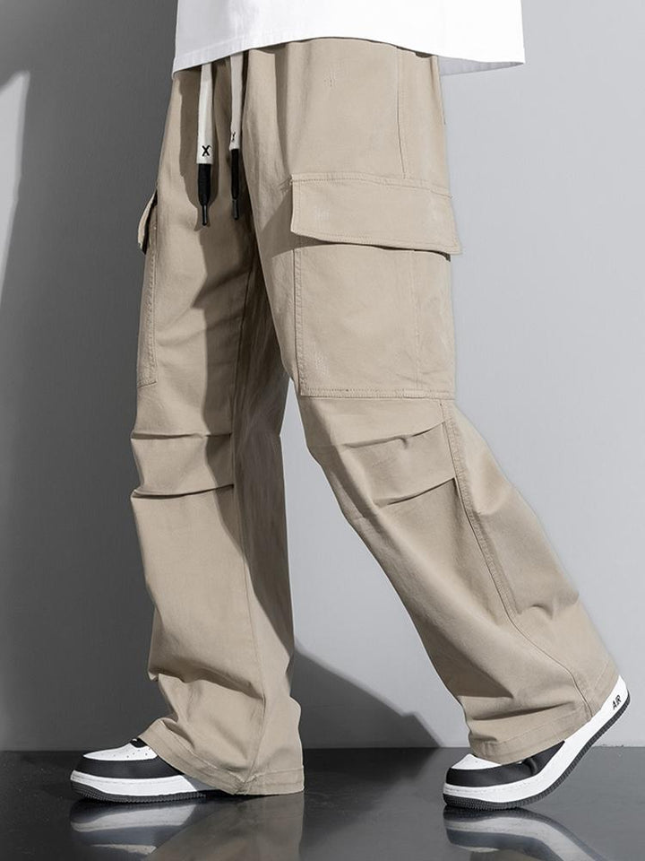 Rechtafstaande Katoenen Cargo Broek