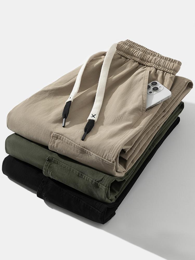 Rechtafstaande Katoenen Cargo Broek