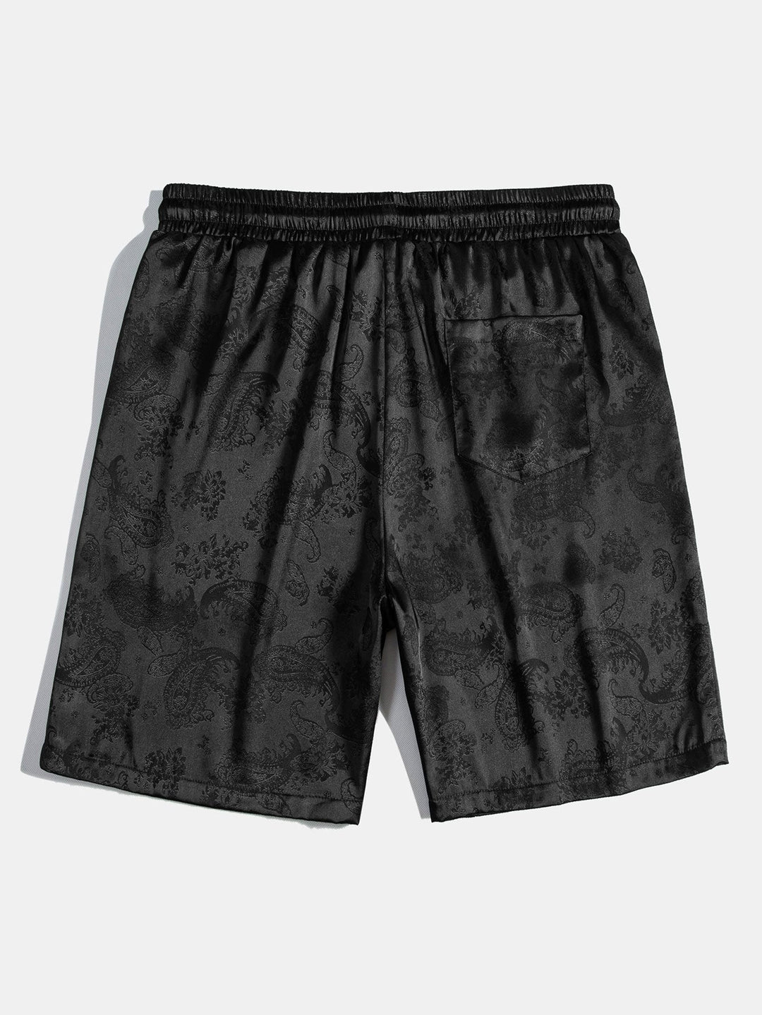 Paisley Print Satijnen Shirt & Shorts