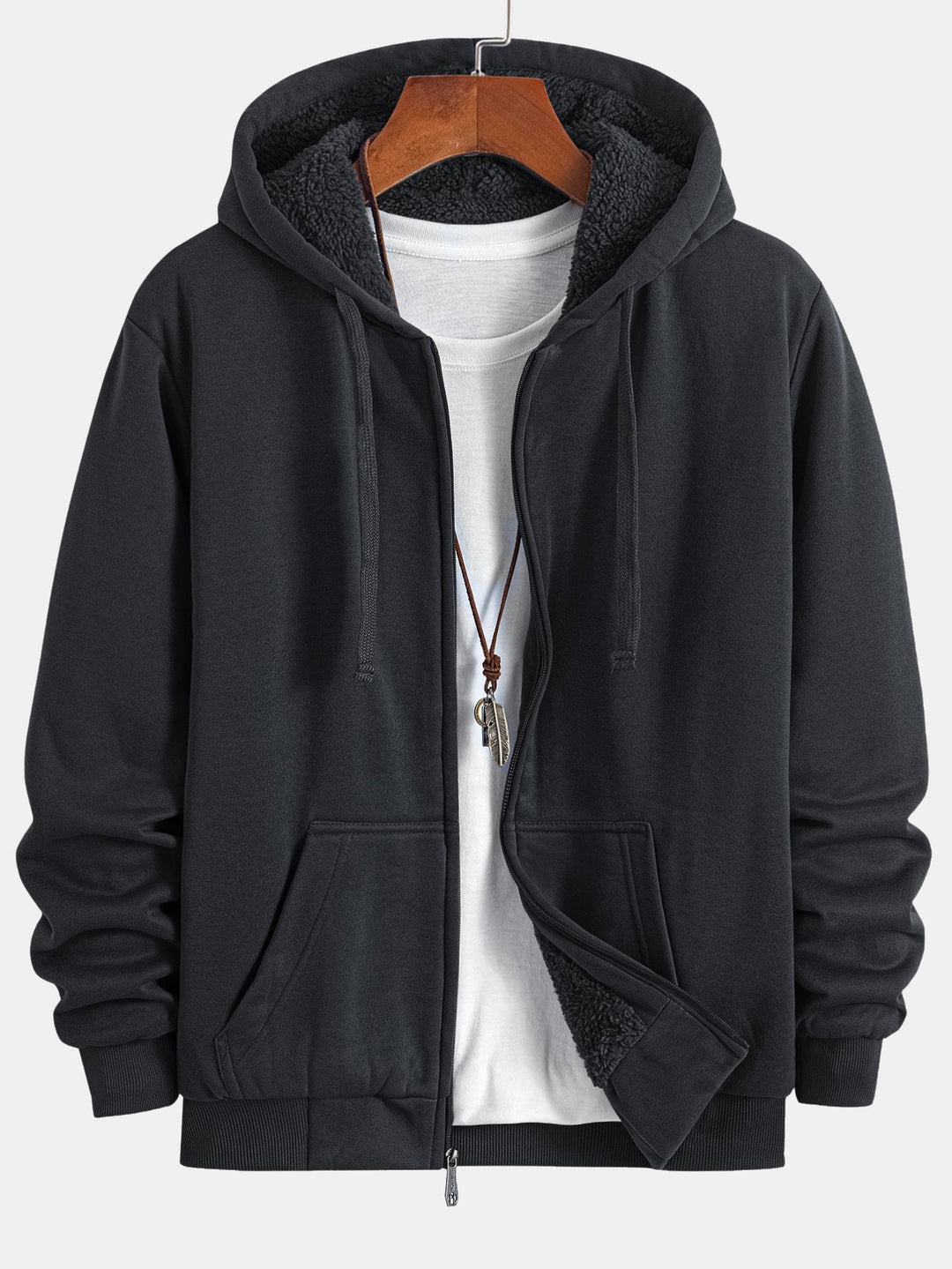 Teddy Fleece Gevoerde Hoodie