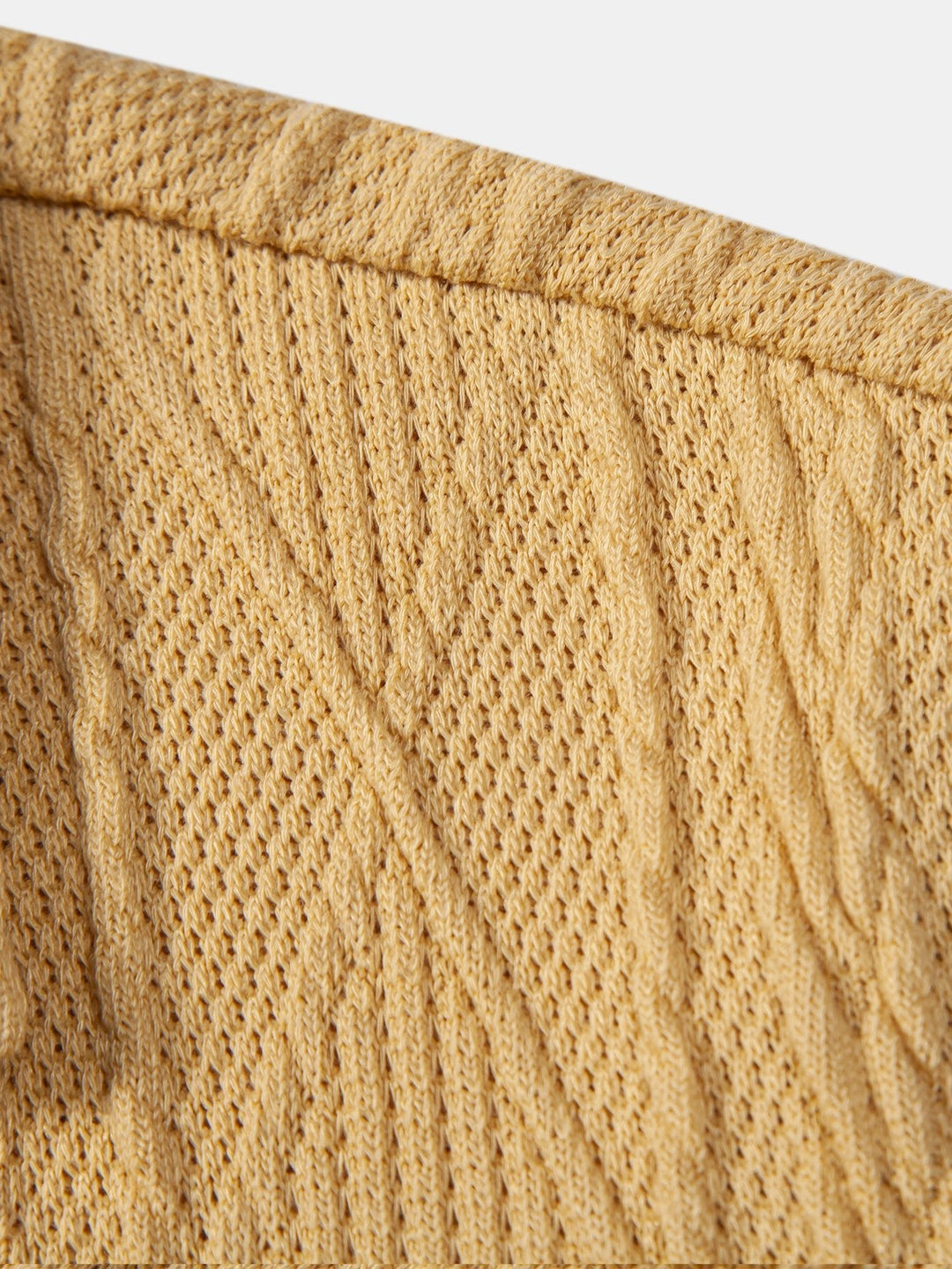 Knitted Geometric Texture Cuban Shirt & Men's Mid Length Drawstring Swim Shorts
