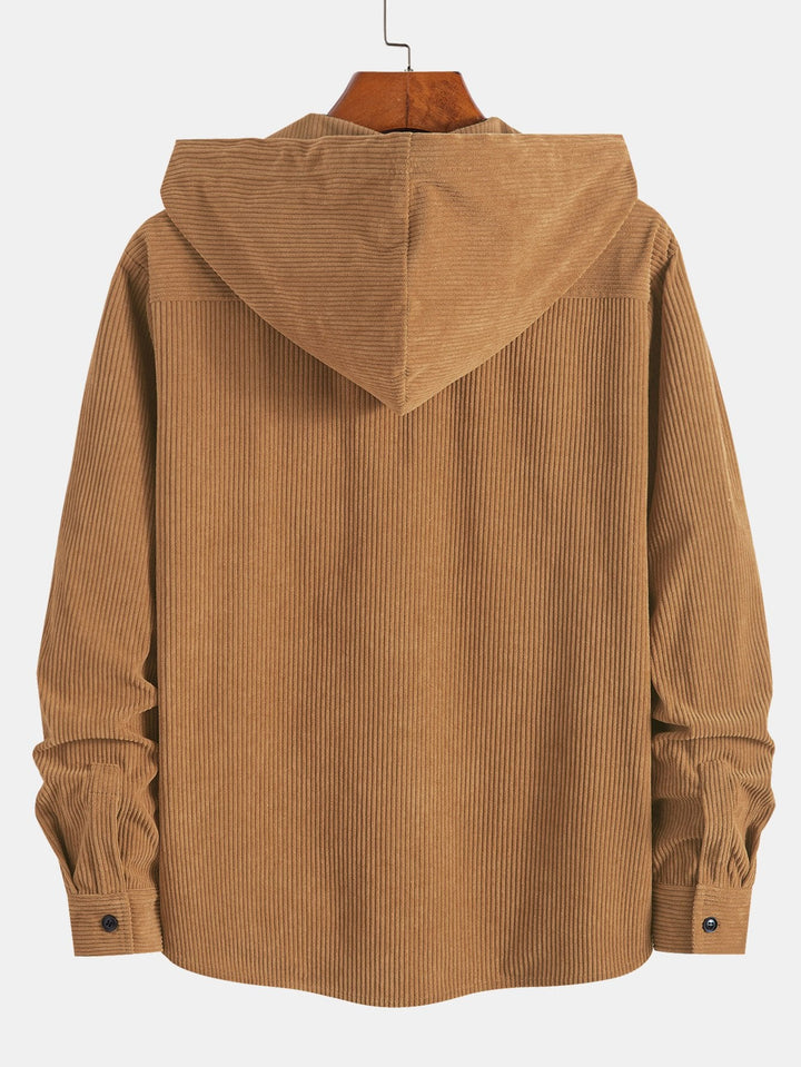 Katoenen Hooded Overshirt