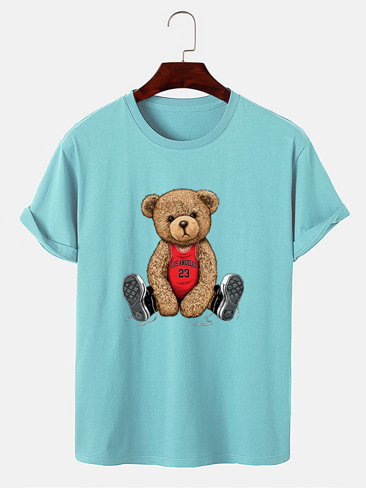 Los Angeles Bear Print T-Shirt