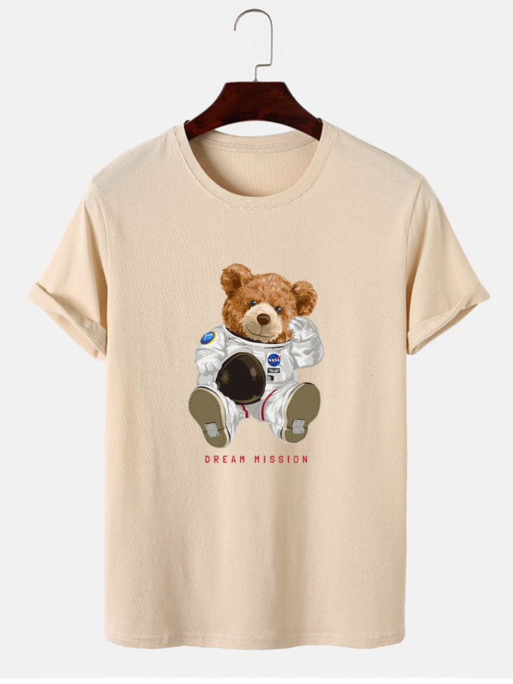 NASA Space Bear Print T-Shirt