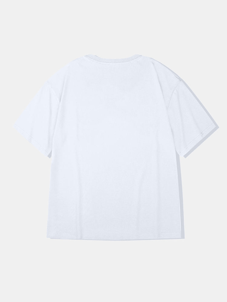 Grappige Alien Grafische Katoenen T-Shirts