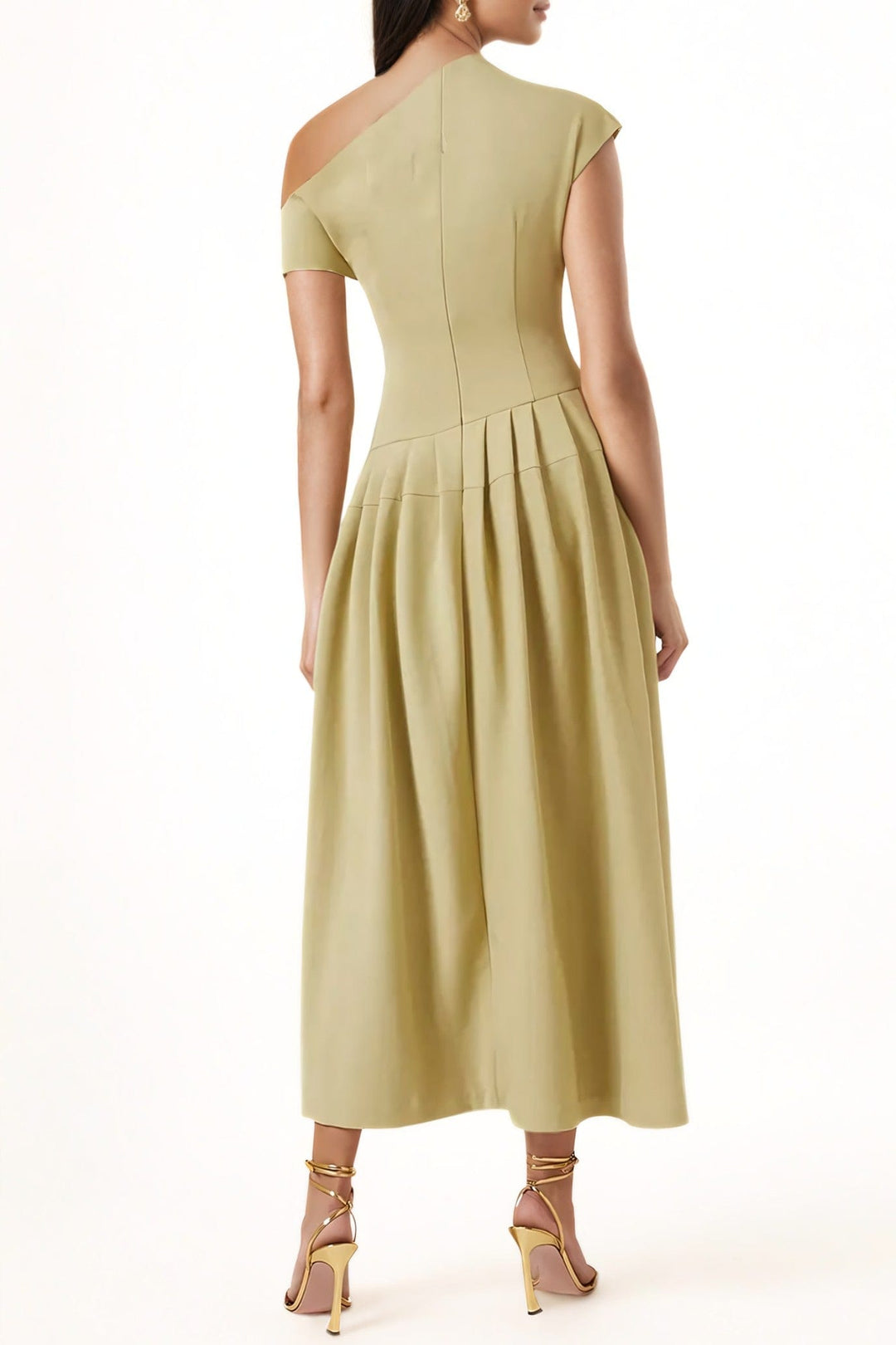 Jenny l Solid Short Sleeve Midi Dress