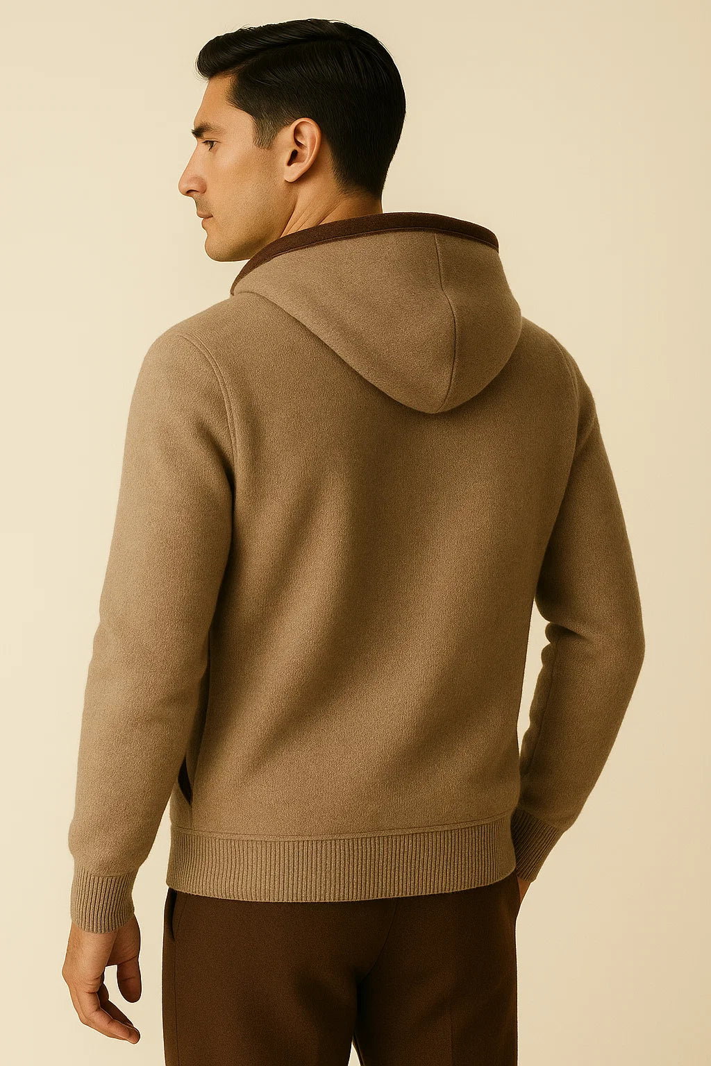 Tristan l Sorano Hooded Cardigan Brown