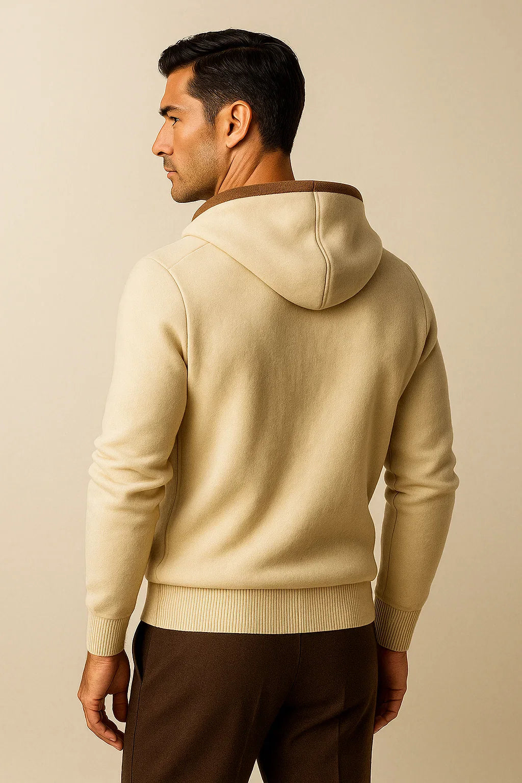 Jack l Sorano Hooded Cardigan Cream