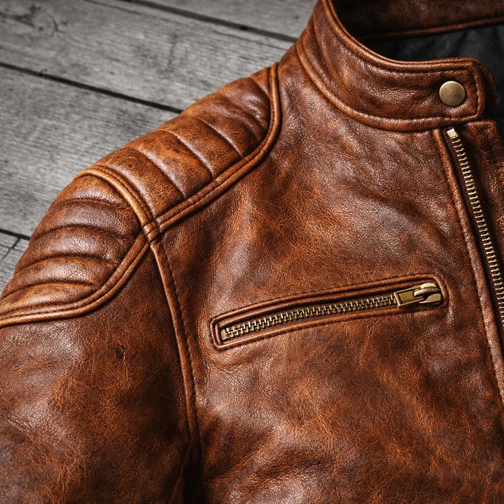 Charles l Leather Jacket