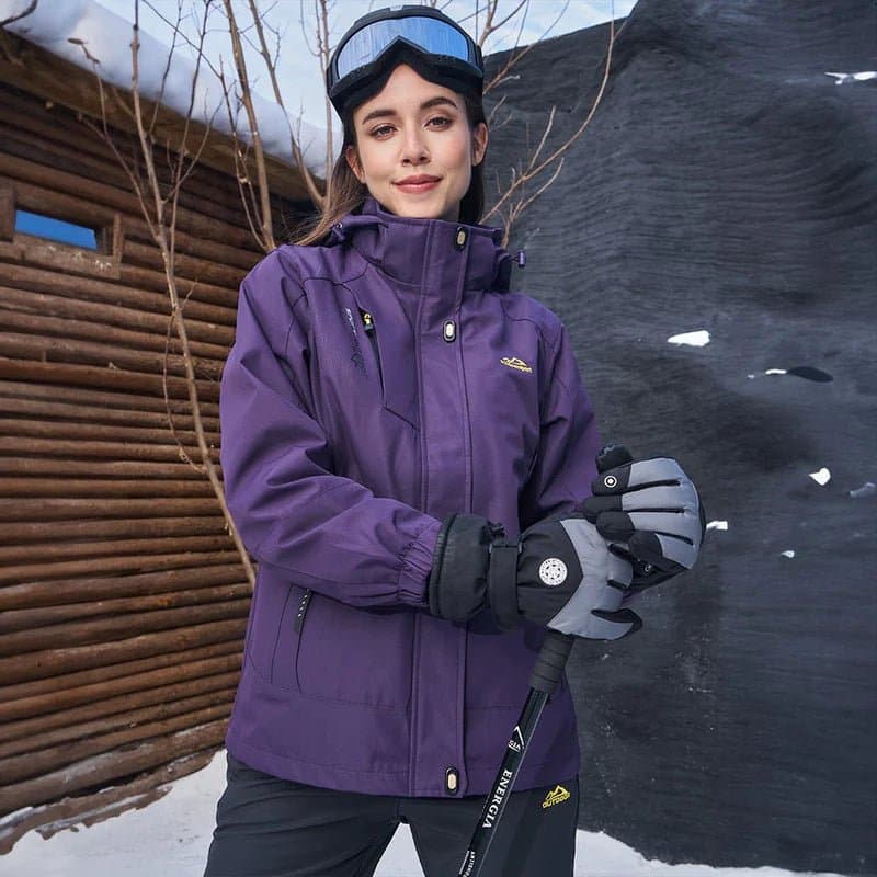 Gusta l Waterproof Winter Coat, Fleece Lined, Hooded Ski & Hiking Jacket